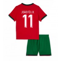 Camisa de time de futebol Portugal Joao Felix #11 Replicas 1º Equipamento Infantil Europeu 2024 Manga Curta (+ Calças curtas)